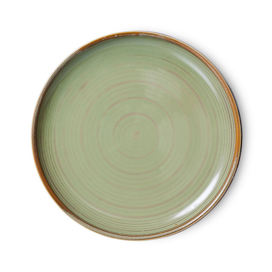 Chef ceramics: side plate, moss green