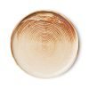 Chef ceramics: side plate, rustic cream/brown