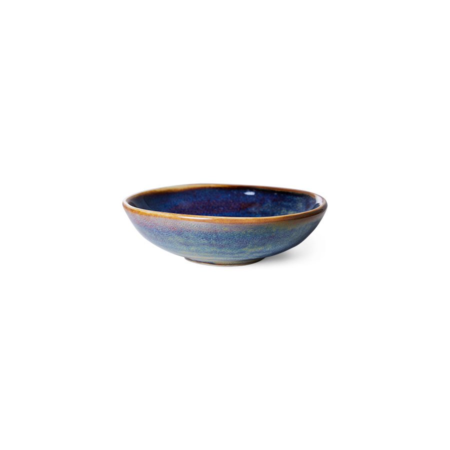 Chef ceramics: small dish, rustic blue
