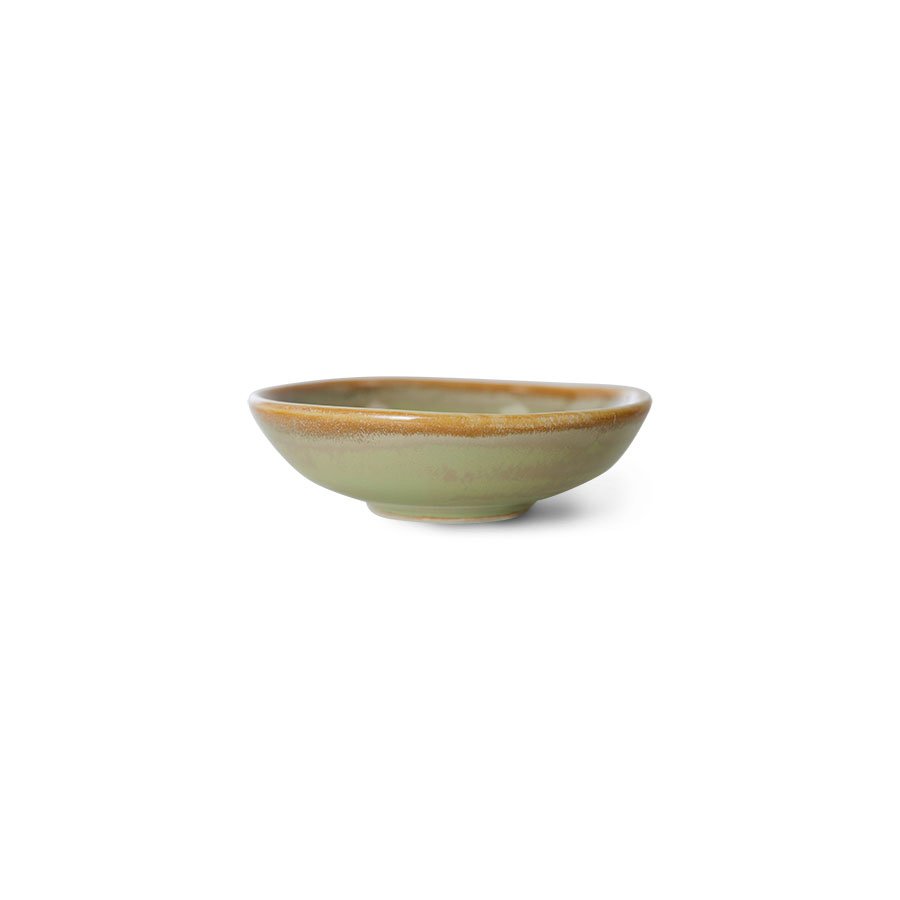Chef ceramics: small dish, moss green