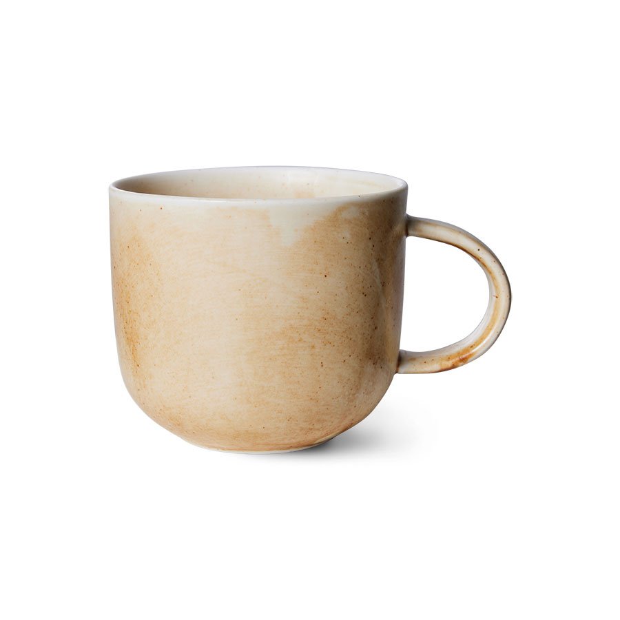 Chef ceramics: mug, rustic cream/brown