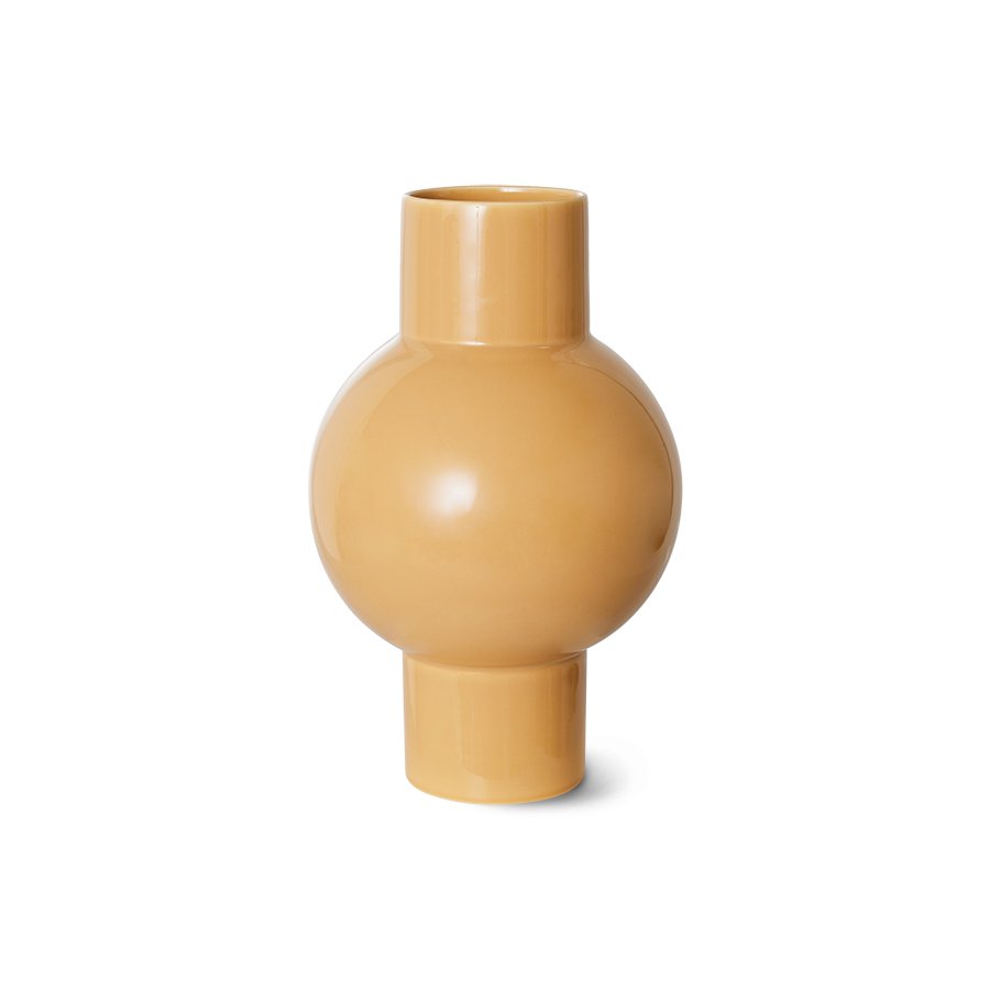 Ceramic vase cappuccino M