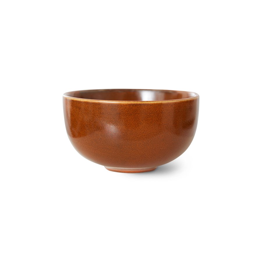 Chef ceramics: bowl, burned orange