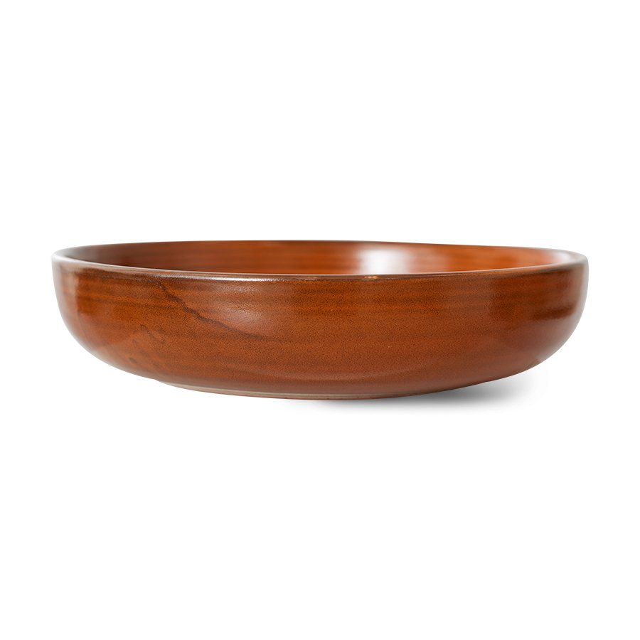 Chef ceramics: deep plate L, burned orange