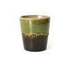70s ceramics: coffee mug, algae