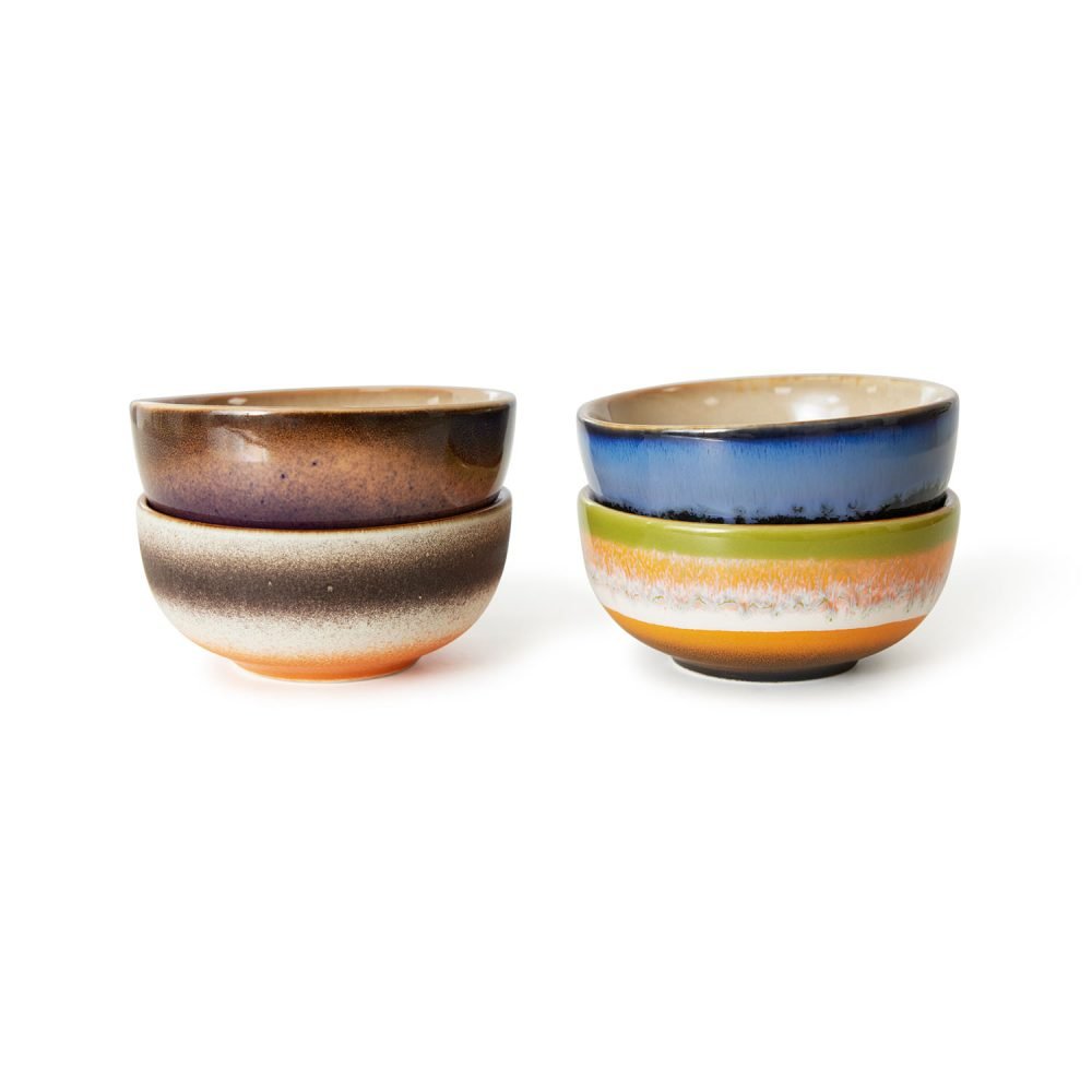 70s ceramics: XS bowls, sierra (set of 4)