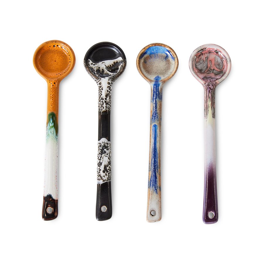 70s ceramics: spoons M, force (set of 4)