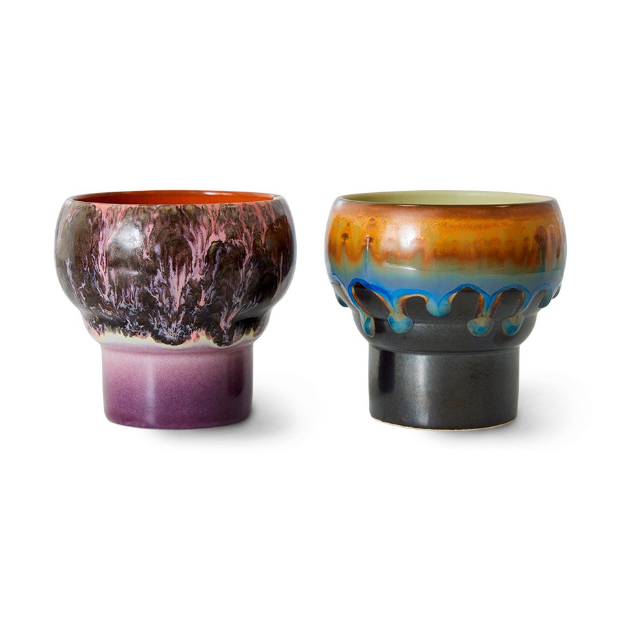 70s ceramics: lungo mugs, merge (set of 2)