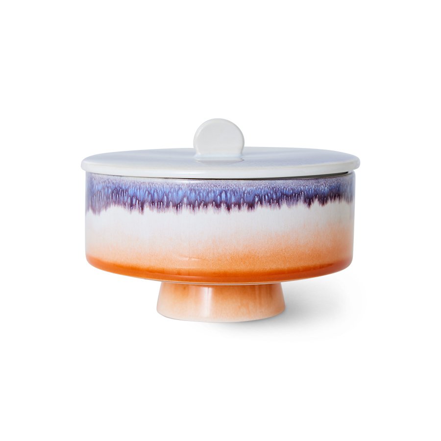 70s ceramics: bonbon bowl, mauve