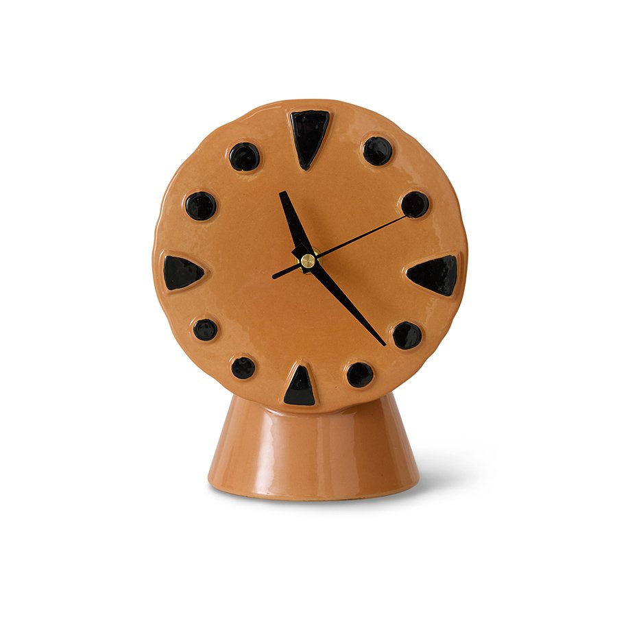 Retro ceramic clock peach