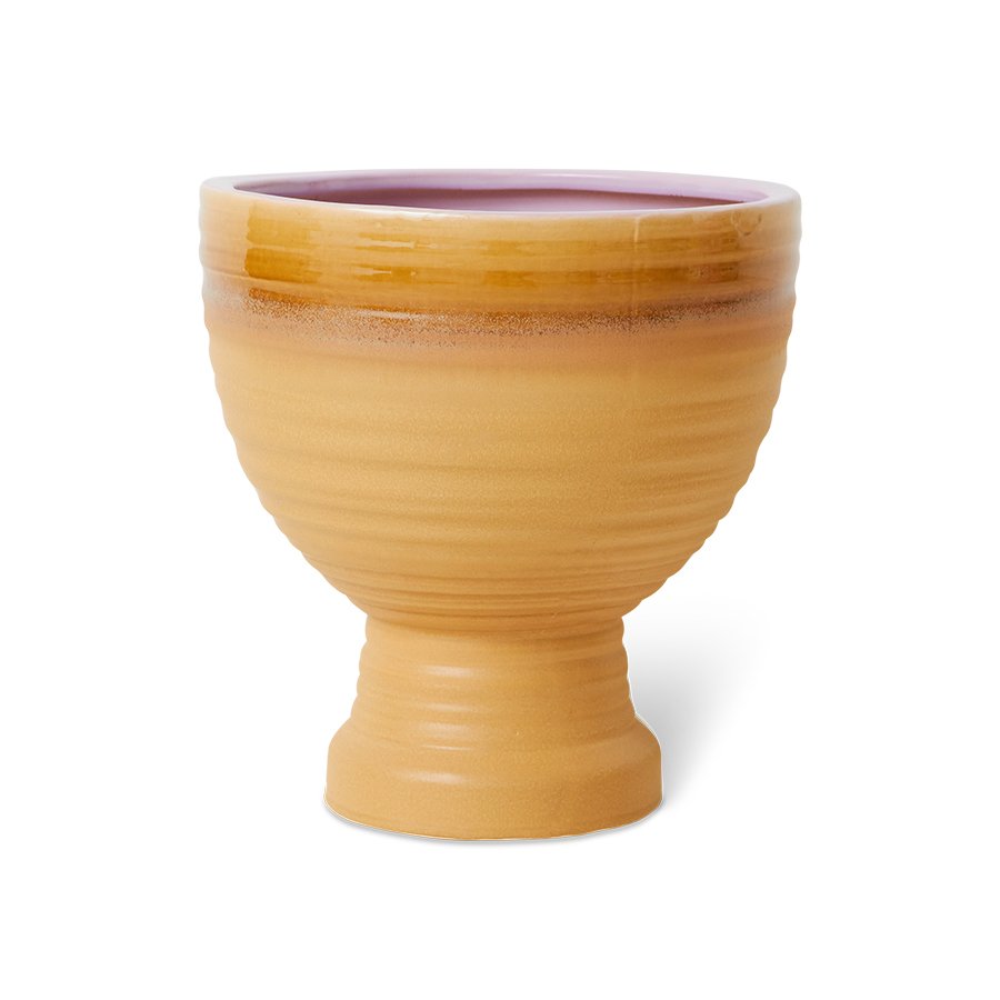 Stoneware planter caramel