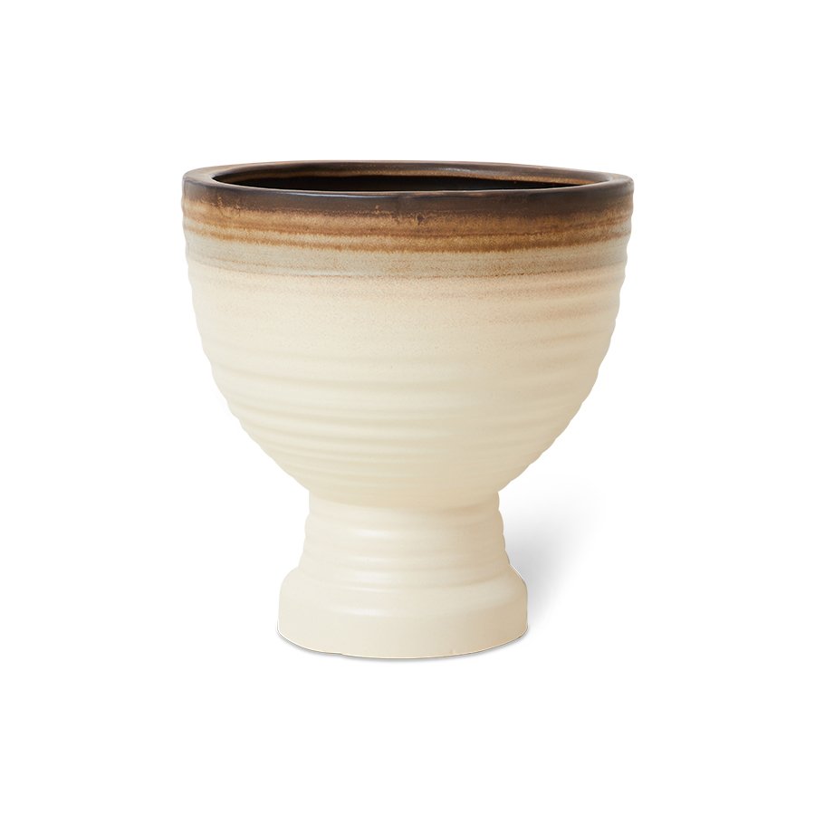 Stoneware planter vanilla