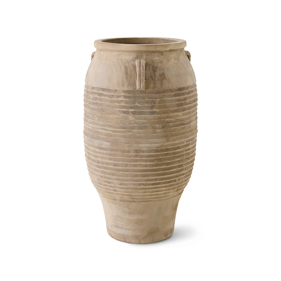 Sirocco terracotta floor vase