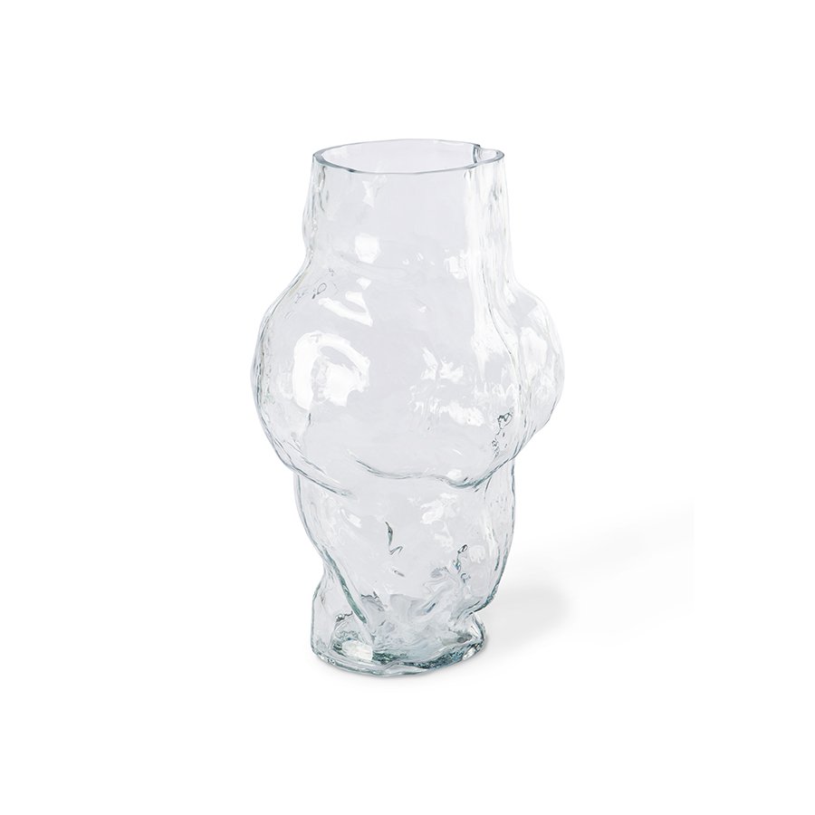 HK objects: cloud vase clear glass high