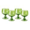 The emeralds: wine glass low, lime green (set of 4)