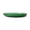 The emeralds: glass side plate, green