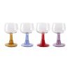 Swirl wine glass high, mixed colours (set of 4)