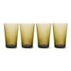 70s glassware: tea glasses mud brown (set of 4)