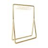 Chubby clothing rack with hangers brass