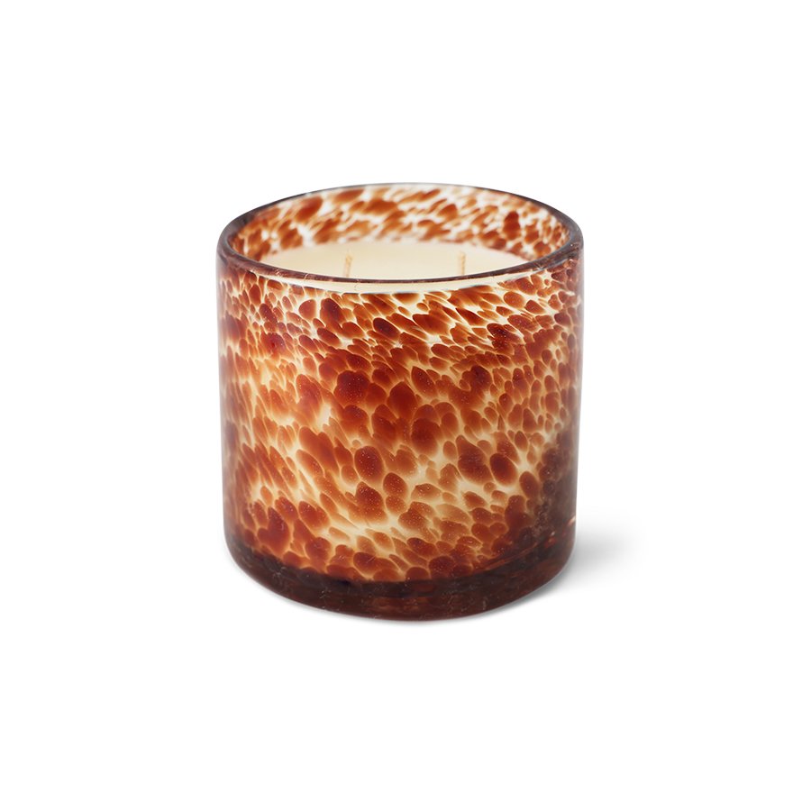 Glass scented candle: retro porch night