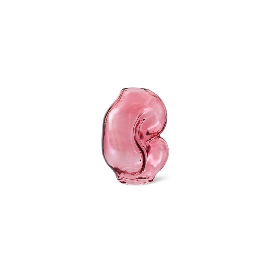 Gleam glass small vase, rose