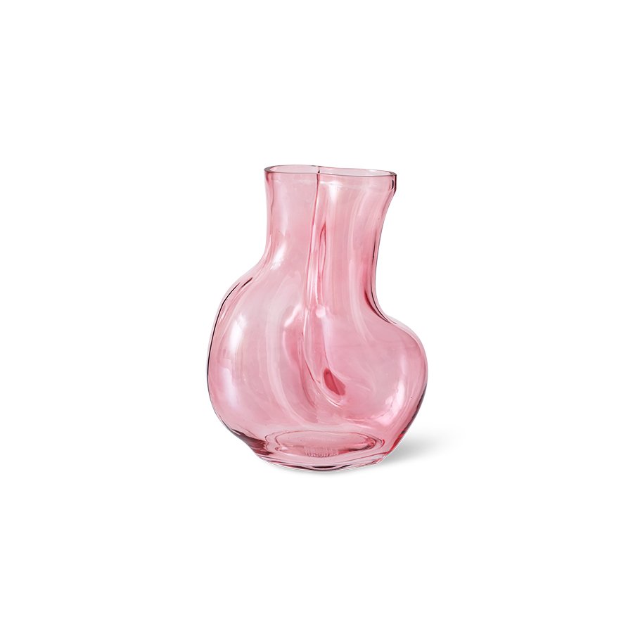 Gleam glass vase, rose
