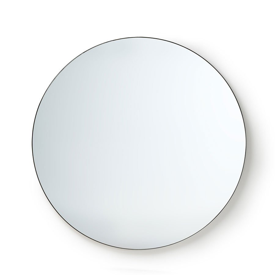 Round mirror metal frame 120cm