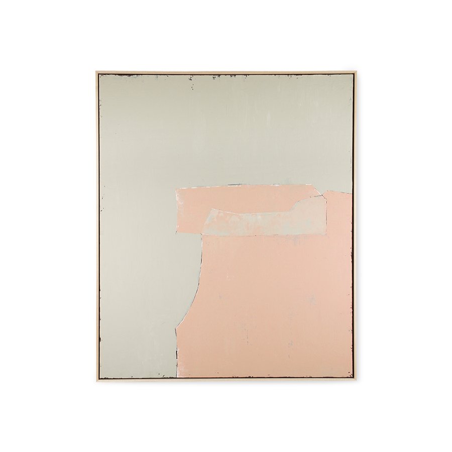 Abstract painting olive/nude 100x120cm