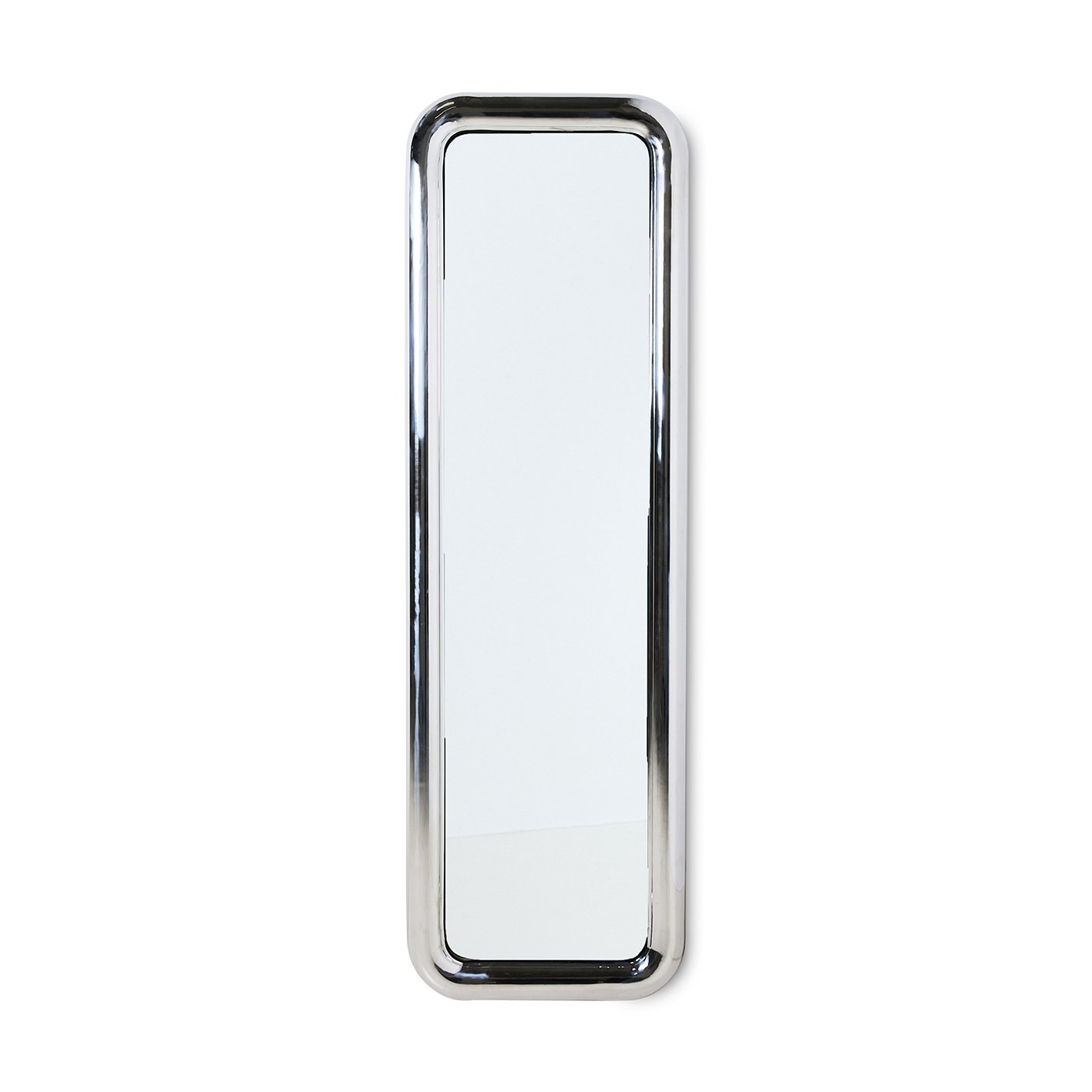 Chubby standing chrome mirror