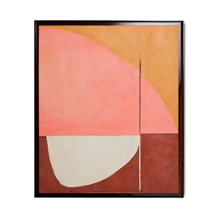 Framed artwork roseate hues (107x127cm)