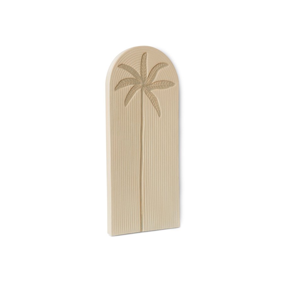 Stoneware wall tile palm - Image 2