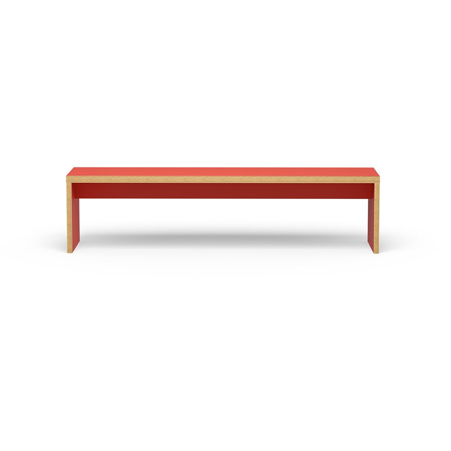 Bench, orange, 180cm
