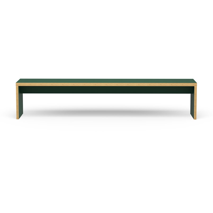 Bench, green, 220cm