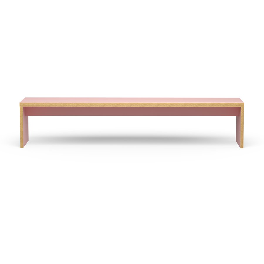Bench, pink, 220cm