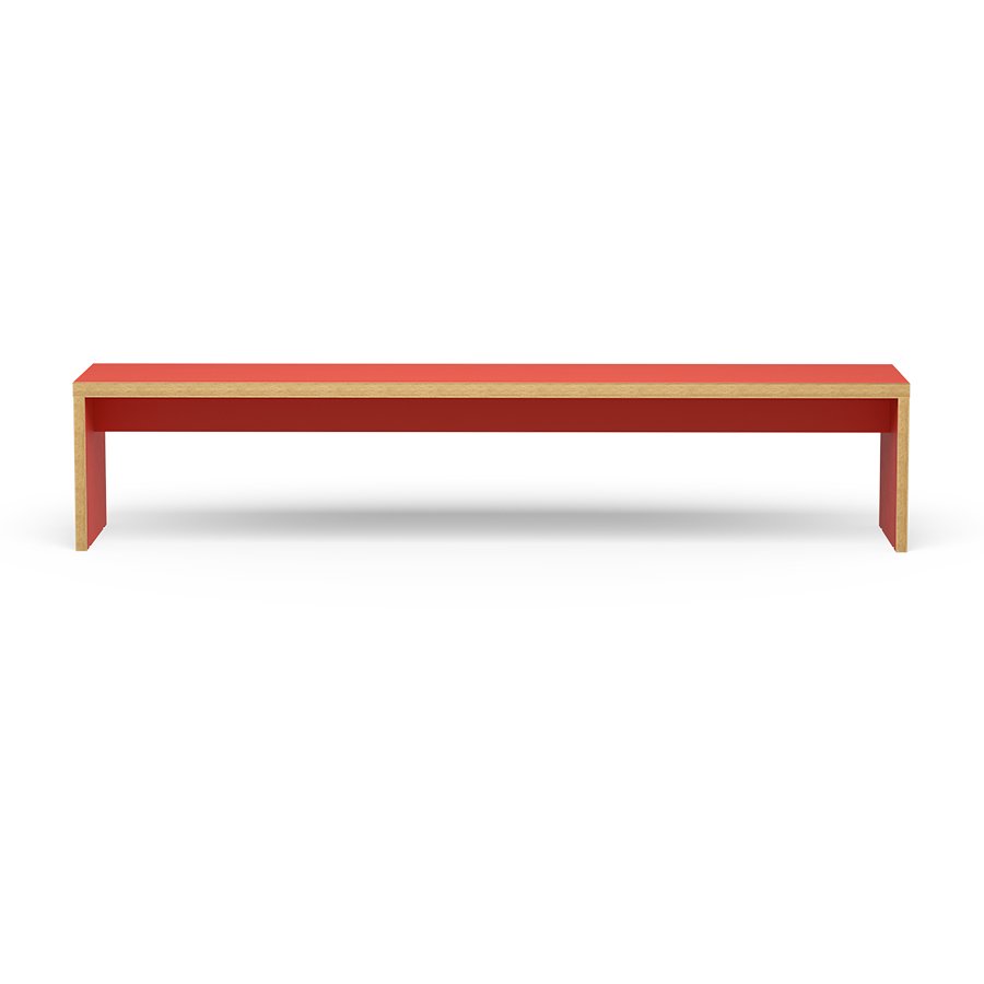 Bench, orange, 220cm