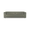 Club couch: linen, army green