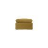 Nomad couch: hocker, linen, burnt ochre