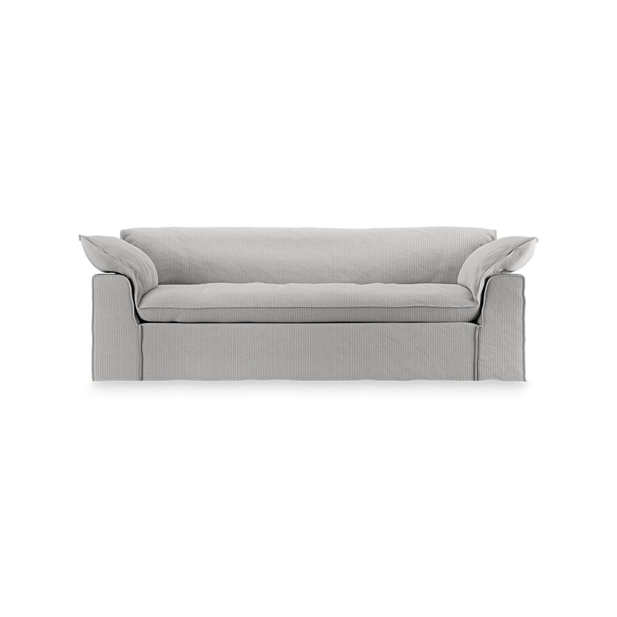 Nomad couch: 244cm, corduroy rib, cream