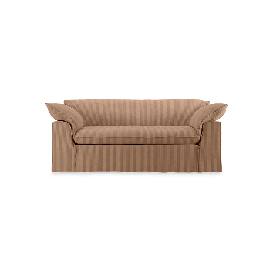 Nomad couch: 204cm, corduroy rib, brown