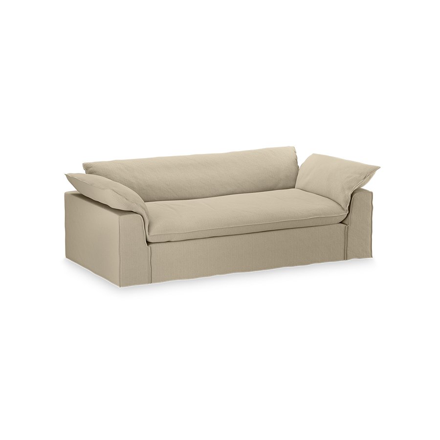 Nomad couch: 244cm, corduroy rib, hay - Image 2