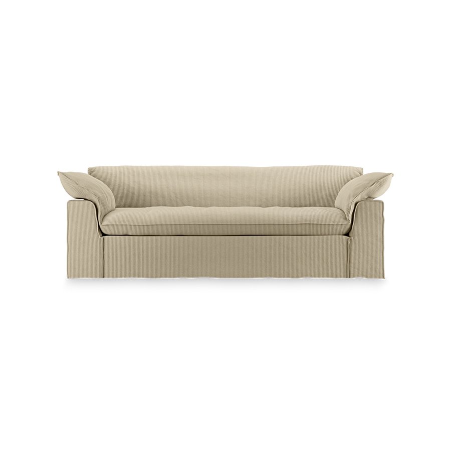 Nomad couch: 244cm, corduroy rib, hay