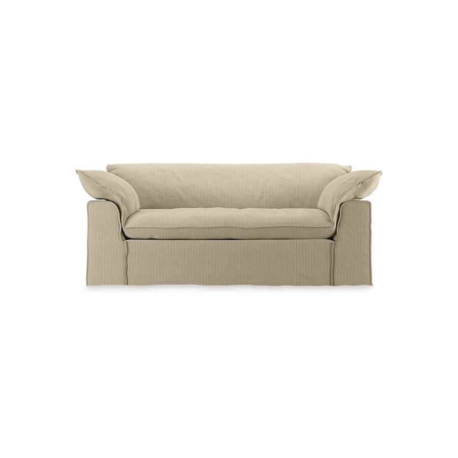 Nomad couch: 204cm, corduroy rib, hay