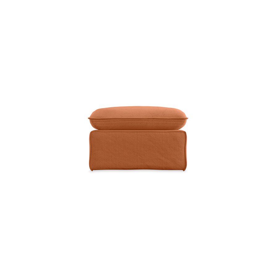 Nomad couch: hocker, corduroy rib, dusty orange