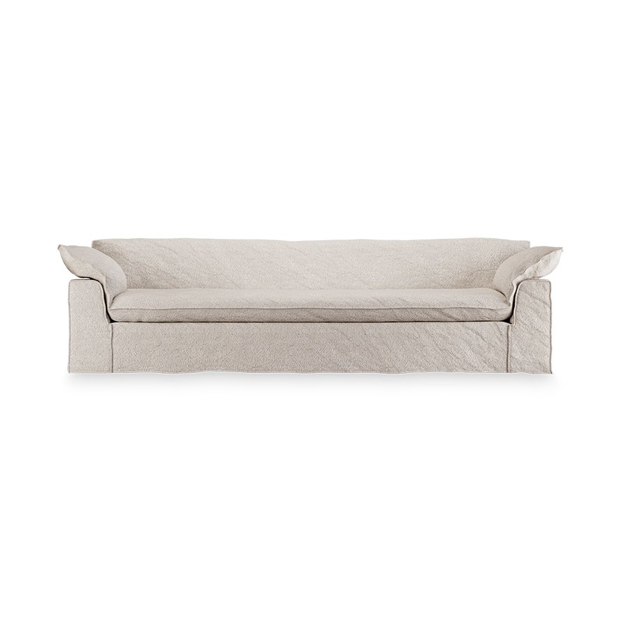 Nomad couch: 305cm, boucle, taupe