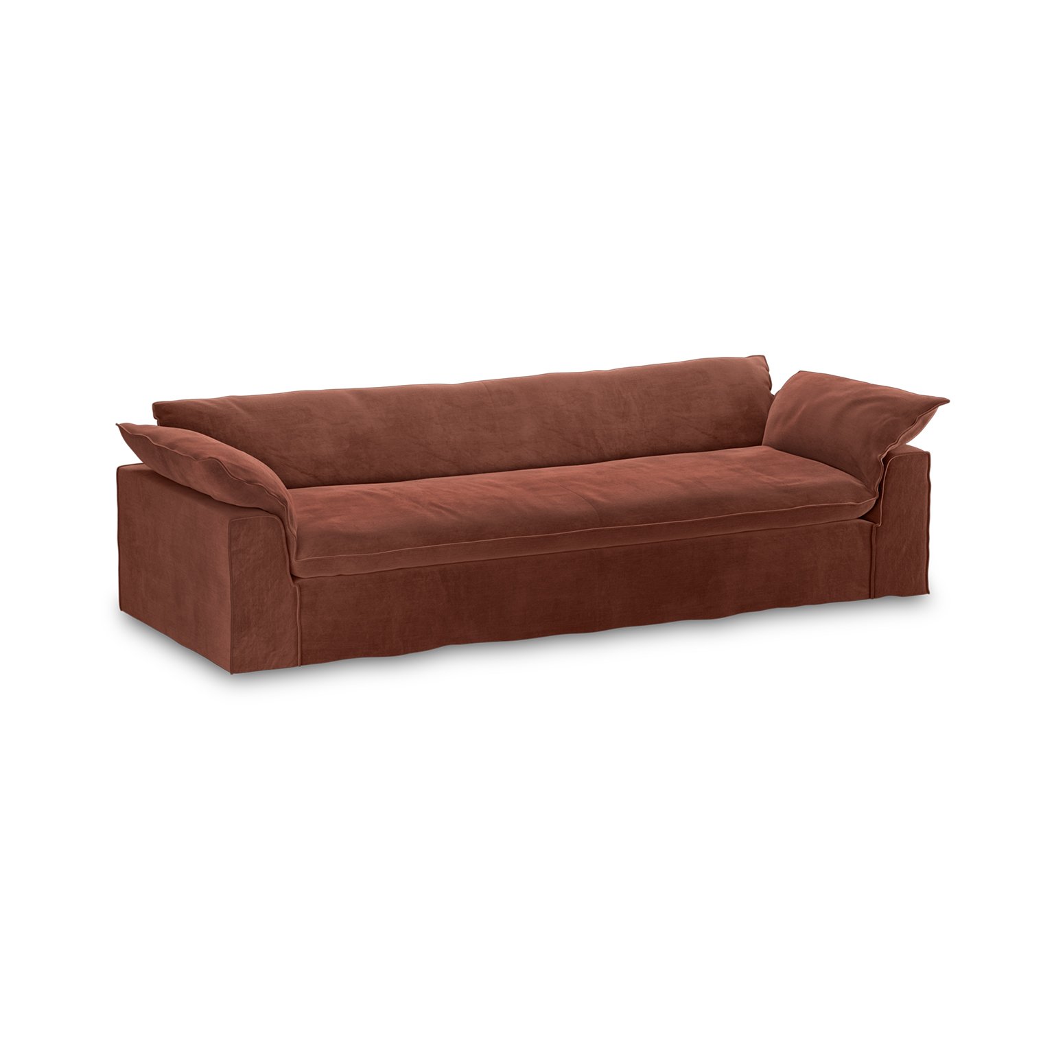 Nomad couch: 305cm, royal velvet, magnolia - Image 2