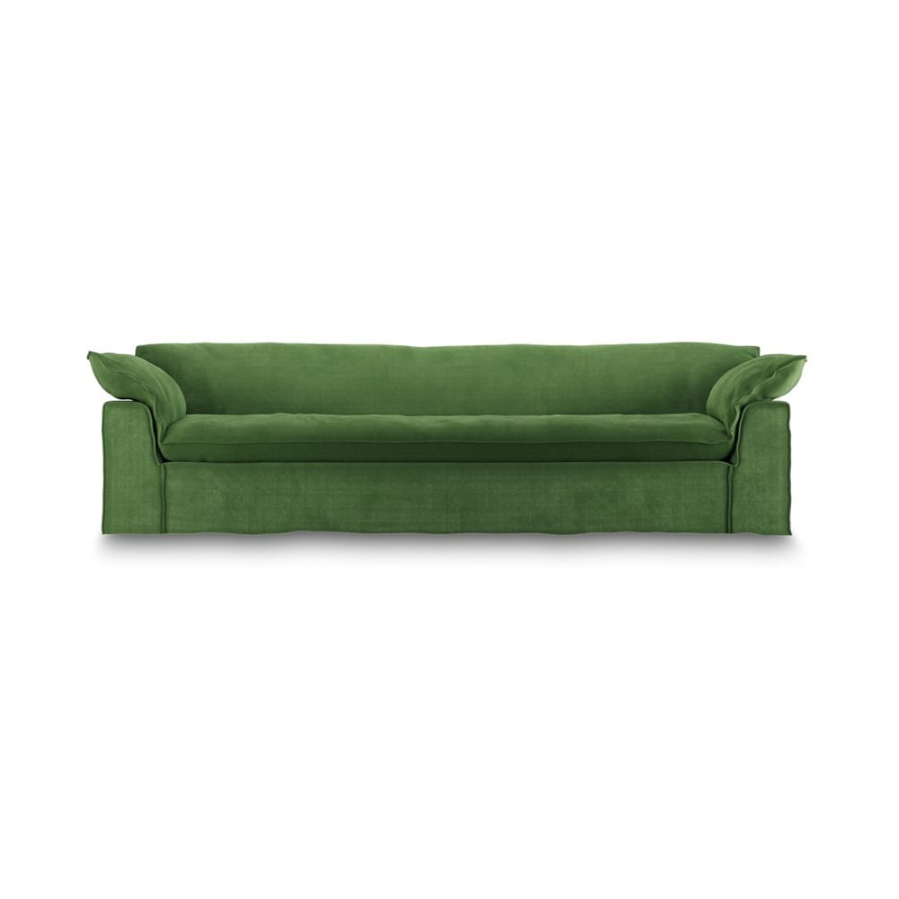 Nomad couch: 305cm, royal velvet, green