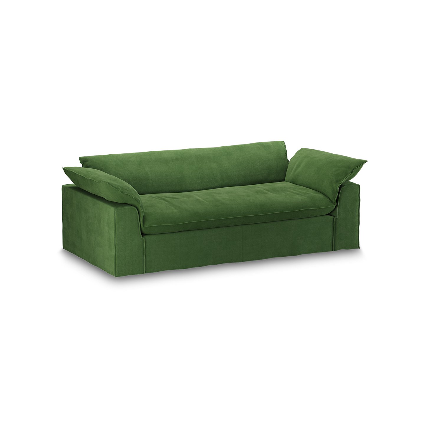 Nomad couch: 244cm, royal velvet, green - Image 2