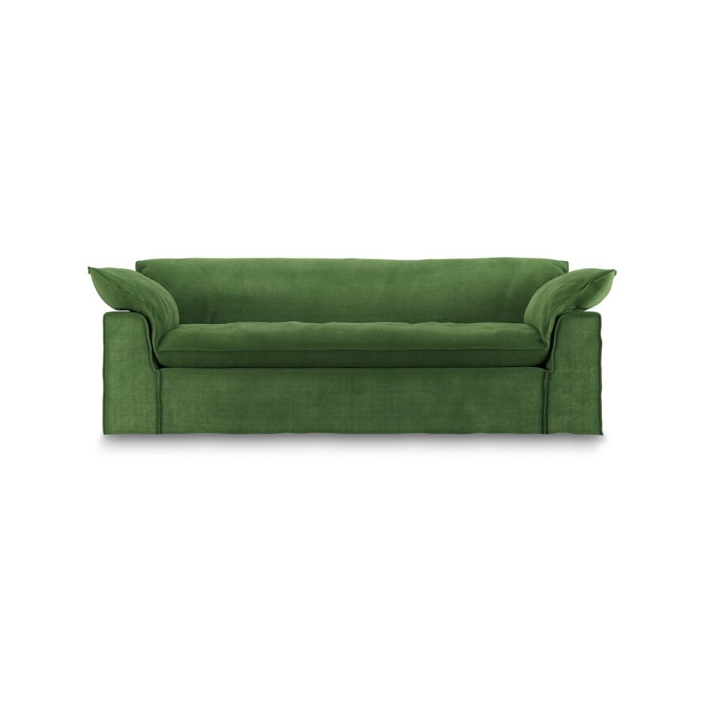 Nomad couch: 244cm, royal velvet, green