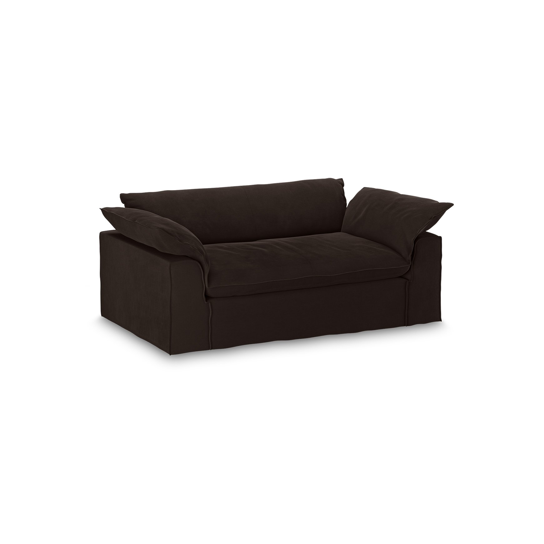 Nomad couch: 204cm, royal velvet, espresso - Image 2