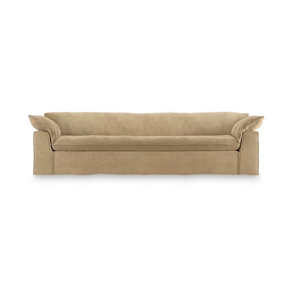 Nomad couch: 305cm, royal velvet, cream